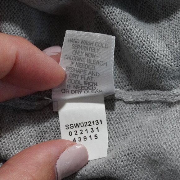 J. Jill Size Medium Grey Small Knit Light Weight Sweater - Picture 5 of 9